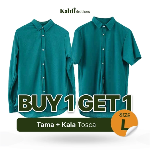 B1G1 - Kemeja  Pria Double Pique Knit  - KALA dan TAMA Tosca L